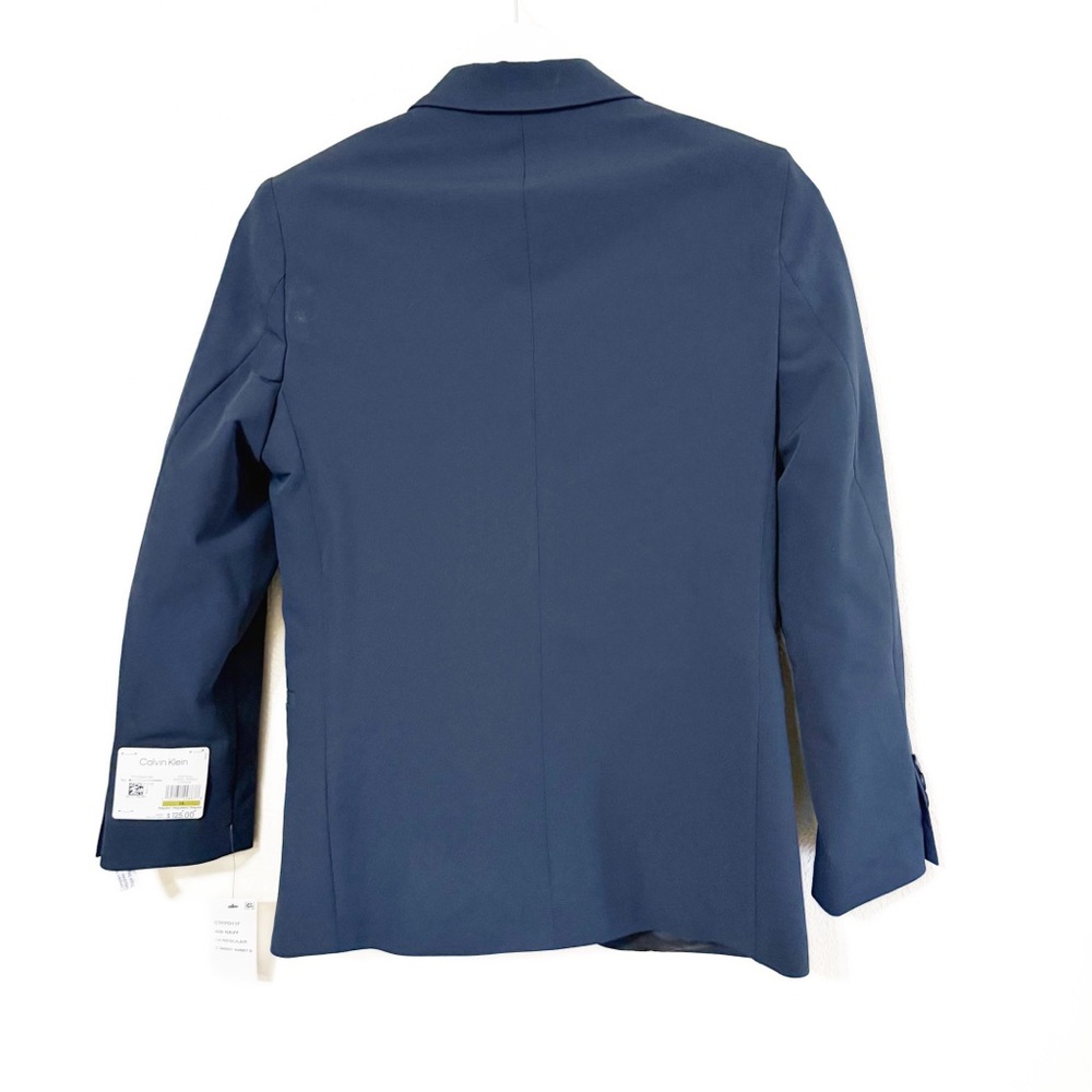 NWT Calvin Klein Boys Size 14 youth Navy Blue Blazer Suit Jacket - Picture 4 of 7